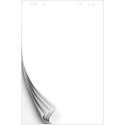Блокнот для флипчарта OfficeSpace 60×90см, 20л., белый, бюджет