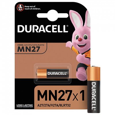 Элементы питания батарейка для сигнализации Duracell MN27