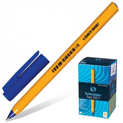 Ручка шариковая SCHNEIDER Tops 505 F однораз. синий ст. 0,3мм