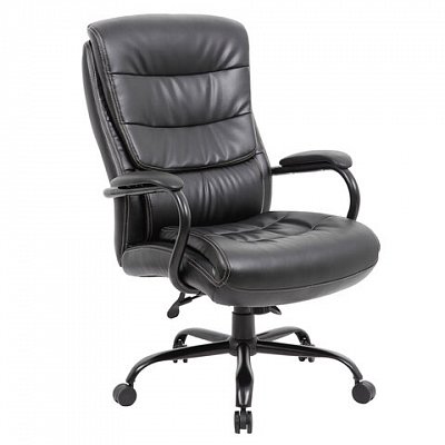 Кресло офисное BRABIX PREMIUM «Heavy Duty HD-004», НАГРУЗКА до 200 кг, экокожа, черное