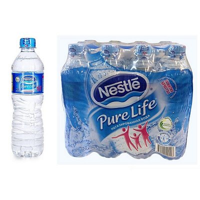 Вода питьевая Nestle Pure Life негазированная 0.5 л (12 штук в упаковке)