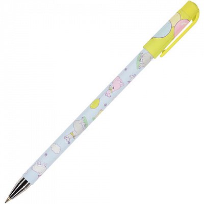 Ручка шариковая BRUNO VISCONTI «HappyWrite», СИНЯЯ, «Ламы», узел 0.5 мм, линия письма 0.3 мм