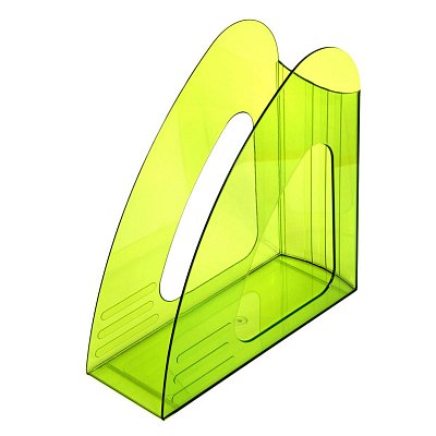 Вертикальный накопитель Attache Bright Colours прозрачный зеленый ширина 90 мм