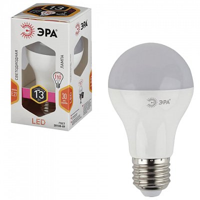 Лампа ЭРА LED smd A60/65-13W-827-E27 (6/30/990)