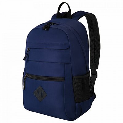 Рюкзак BRAUBERG DYNAMIC универсальный, эргономичный, синий, 43×30х13 см