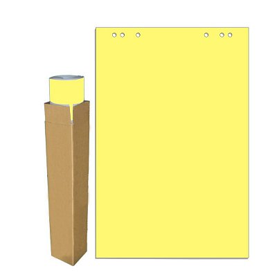 Блок бумаги для флипчарта желтая пастель 68.0×98.0 20 лист.80гр. 