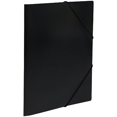 Папка на резинке СТАММ, А4, 500мкм, черная