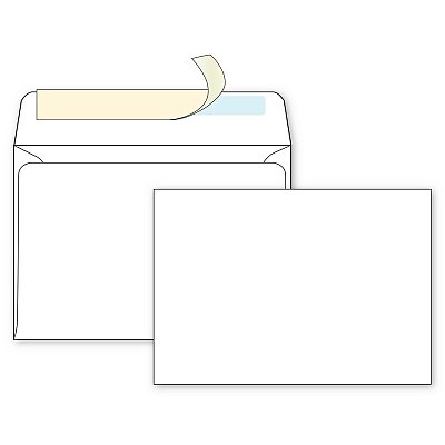 Конверт почтовый Ecopost C6 (114×162 мм) белый удаляемая лента (1000 штук в упаковке)
