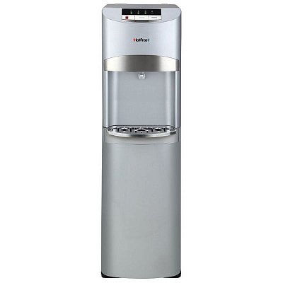 Кулер для воды HOT FROST 45AS, напольный, нагрев/охлаждение, 1 кран (3 кнопки), серебристый