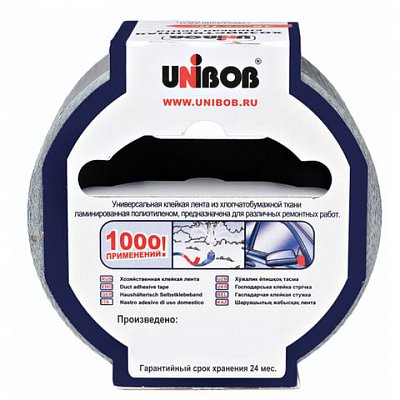 Клейкая лента Unibob 48 мм х 10 м (хозяйственная)