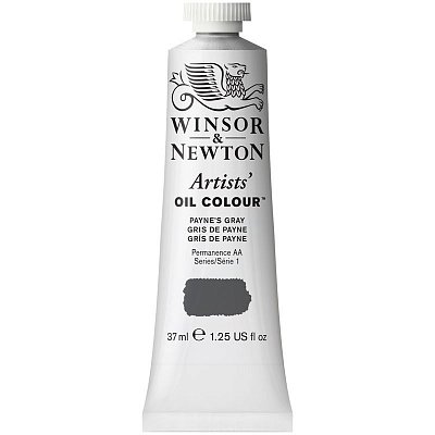 Краска масляная профессиональная Winsor&Newton «Artists' Oil», 37 мл серый Пэйнес