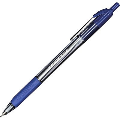 Ручка шариковая масляная автоматическая Unimax Glide Trio RT GP Steel синяя (толщина линии 0.5 мм)
