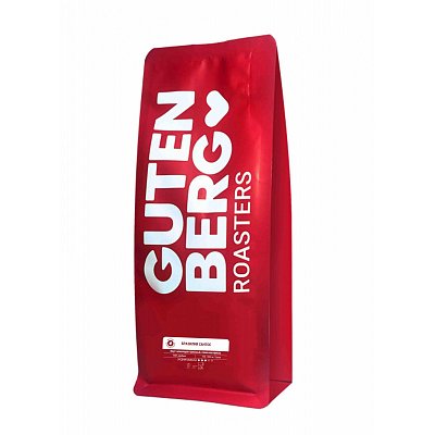 Кофе в зернах Gutenberg Бразилия Сантос 100% арабика 1 кг