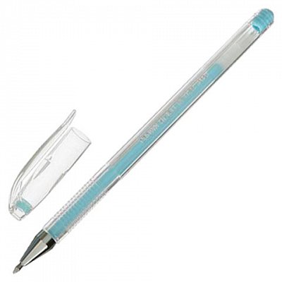 Ручка гелевая Crown «Hi-Jell Pastel» голубая пастель, 0.8мм
