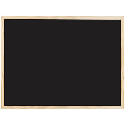 Доска магнитно-меловая OfficeSpace, 45×60см, деревянная рамка, черная