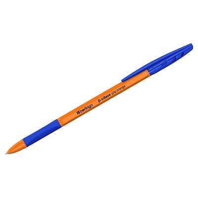 Ручка шариковая Berlingo «Tribase grip orange» синяя, 0.7мм, грип
