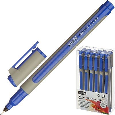 Линер Attache Selection Scetch синий (толщина линии 0.5 мм)