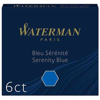Картриджи чернильные Waterman International, синий, 6шт., картонная коробка