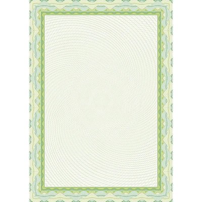 Сертификат-бумага Attache зеленая спиральная рамка (А4, 120 г/кв. м, 50 листов в упаковке)