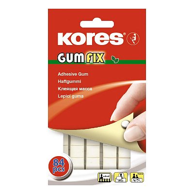 Клейкая лента Kores Gum Fix (белая, 84 шт/уп)