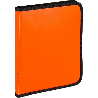 Папка-конверт на молнии Attache Neon A4 оранжевая 700 мкм