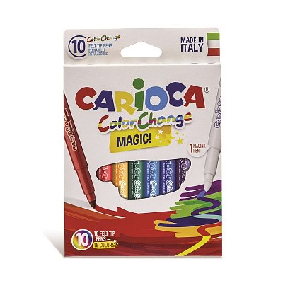 Фломастеры Carioca ColorChange 10 цветов