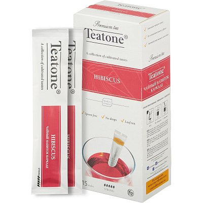 Чай Teatone каркадэ (15стиков)