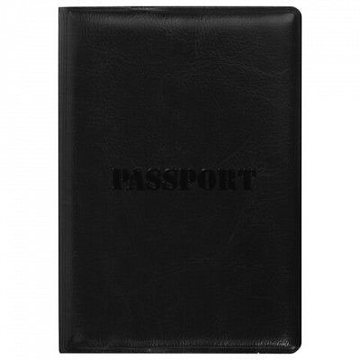 Обложка для паспорта STAFFполиуретан под кожу«ПАСПОРТ»черная237599