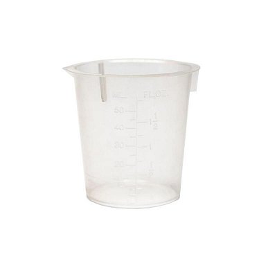 Мерный стакан (мензурка) с носиком 50 мл (25 штук в упаковке)