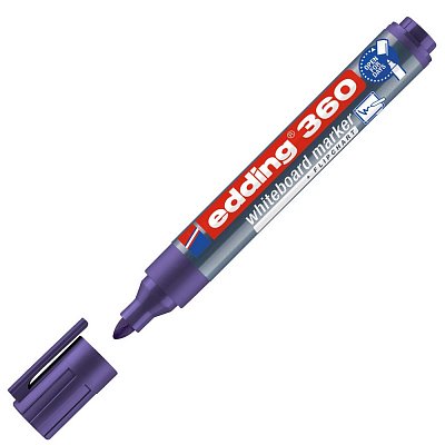 Маркер для досок Edding 360/8 фиолетовый (толщина линии 1.5-3 мм)