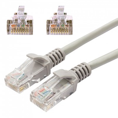 Кабель (патч-корд) UTP 5e категория, RJ-45, 20 м, CABLEXPERT, для подключения по локальной сети LAN