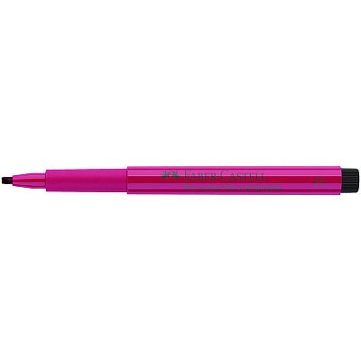 Ручка капиллярная Faber-Castell «Pitt Artist Pen Calligraphy» цвет 127 розовый кармин, С=2.5мм, пишущий узел каллиграфический