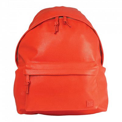 Рюкзак BRAUBERG молодежный, сити-формат, «Селебрити», искуственная кожа, красный, 41×32×14 см
