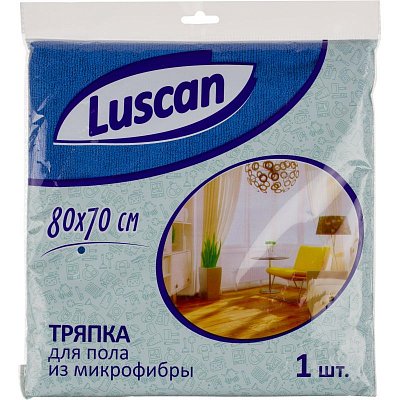 Тряпка для пола Luscan из микрофибры 300г/м2 80×70см