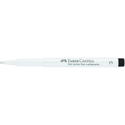 Ручка капиллярная Faber-Castell «Pitt Artist Pen Calligraphy» цвет 101 белый, С=2.5мм, пишущий узел каллиграфический