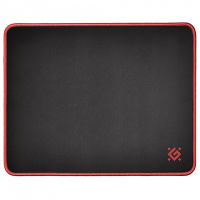 Коврик для мыши игровой DEFENDER Black M, ткань + резина, 360×270×3 мм, черный, 50560