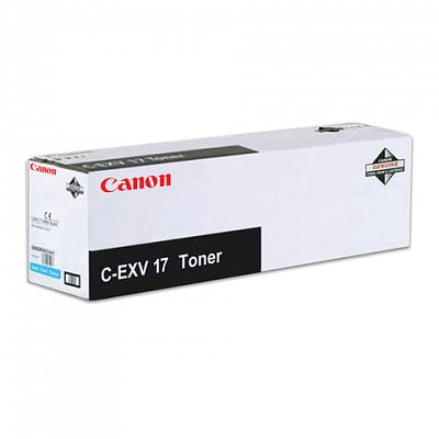 Тонер CANON (C-EXV17C) iR4080/4580/5185, голубой, оригинальный, ресурс 30000 стр. 
