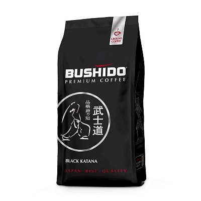 Кофе молотый Bushido Black Katana 227 г (вакуумный пакет)