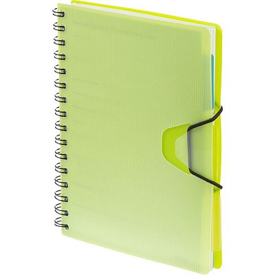 Ежедневник недатированный Attache Bright Colours пластик А5 136 листов зеленый (165×208 мм)