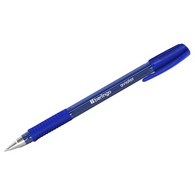 Ручка шариковая Berlingo «Aviator» синяя, 0.7мм, грип