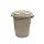 Бак для отходов пластиковый 60 л серый с крышкой