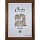 Рамка для фотографий деревянная Зебра А4 21х30 см темно-коричневая (широкий багет)