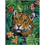 Алмазная мозаика ТРИ СОВЫ «Взгляд из джунглей», 40×50см, холст на деревянном подрамнике, картонная коробка с пластиковой ручкой