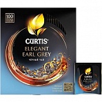 Чай Curtis Elegant Earl Grey черный с бергамотом и цедрой цитрусовых 100 пакетиков