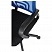 превью Кресло оператора Helmi HL-M95 (695) «Airy», спинка сетка синяя/сиденье ткань TW черная, механизм качания