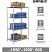 превью Стеллаж металлический BRABIX «MS KD-185/60-4», 1850×1000×600 мм), 4 полки, компактная упаковка, 291117