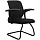 Конференц-кресло Метта SU-M-4, металл черный, ткань черная/черная (152/008)