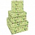 превью Набор квадратных коробок 3в1, MESHU «Avocado», (19.5×19.5×11-15.5×15.5×9см)