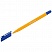 превью Ручка шариковая OfficeSpace «xTrio» синяя, 0.7мм, трехгр., желтый корпус, на масл. основе, штрихкод