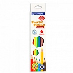 Карандаши цветные пластиковые BRAUBERG PREMIUM6 цветовшестигранныегрифель мягкий 3 мм181665